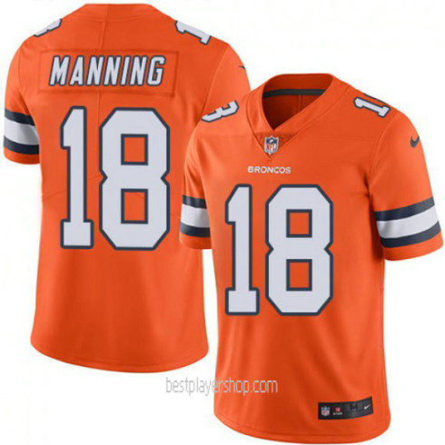 Peyton Manning Denver Broncos Mens Authentic Color Rush Orange Jersey Bestplayer
